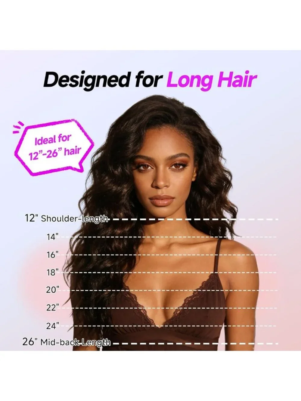 Automatic Curling Iron 1.25” Rotating Wand for Beach Waves & Loose Curls, Ionic